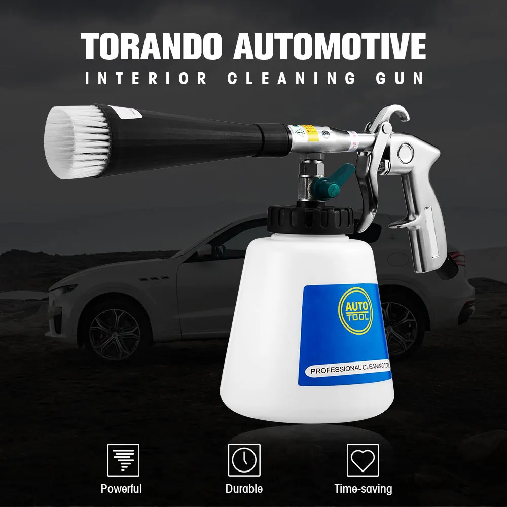 Очиститель высокого давления пистолет Tornado автомойка пены очиститель для ружья Снежная пена Лэнс инструмент для очистки интерьера глубокий сухой очиститель