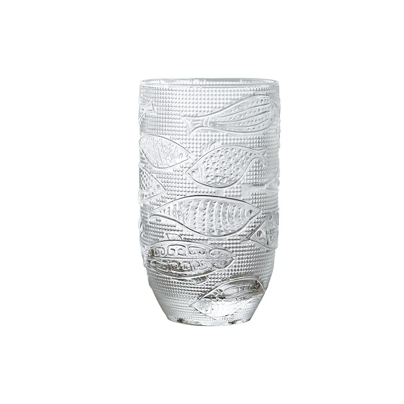 Стеклянная ретро чашка в виде рыбы домашняя лимонная питьевое стекло|Другие