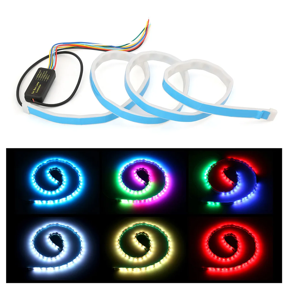 Разноцветные плавные светодиодные ленты RGB для багажника автомобиля