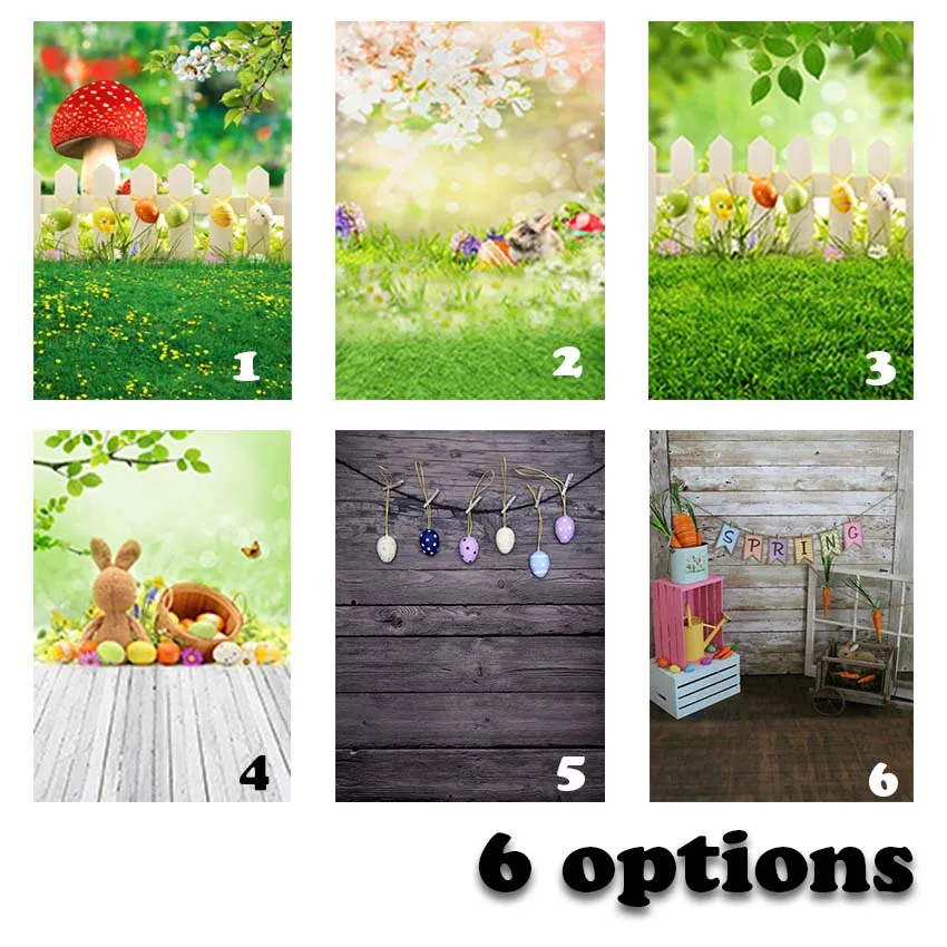 

Spring Green Grass Backdrop Easter Eggs Bunny Backdrops Decorations Photobooth Studio Photography Background Flowers Scenery