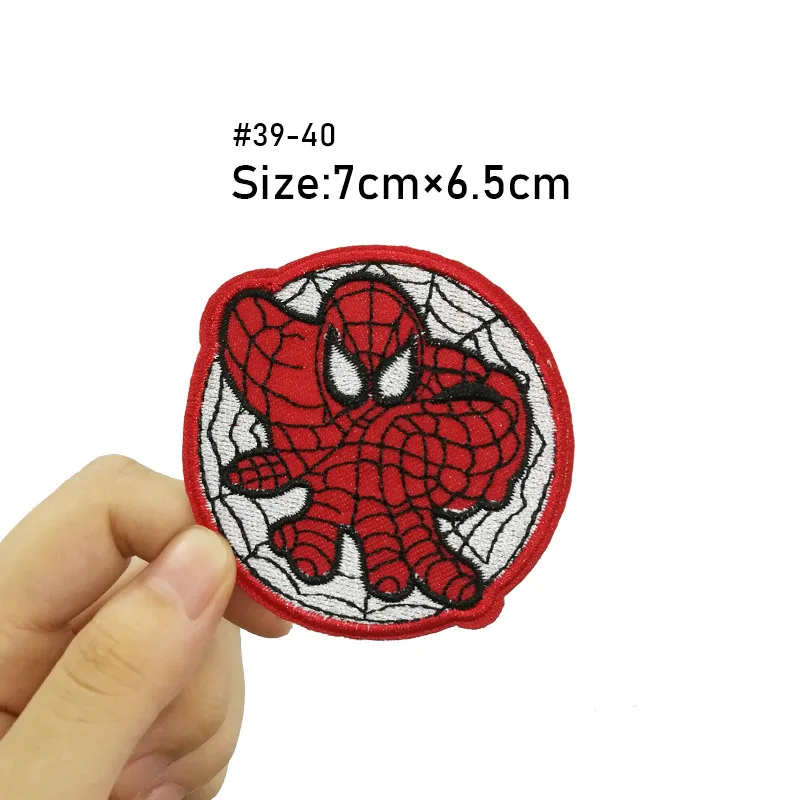 UMPING MR SPIDER Spiderman с логотипом Venom's Venom Face Мстители фильм о супергероях фильм вышитый Железный на патч - Цвет: Антикварная медь