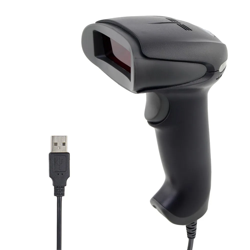 Портативный USB сканер штрих-кода NETUM NT-2012 проводной лазерный считыватель 1D для