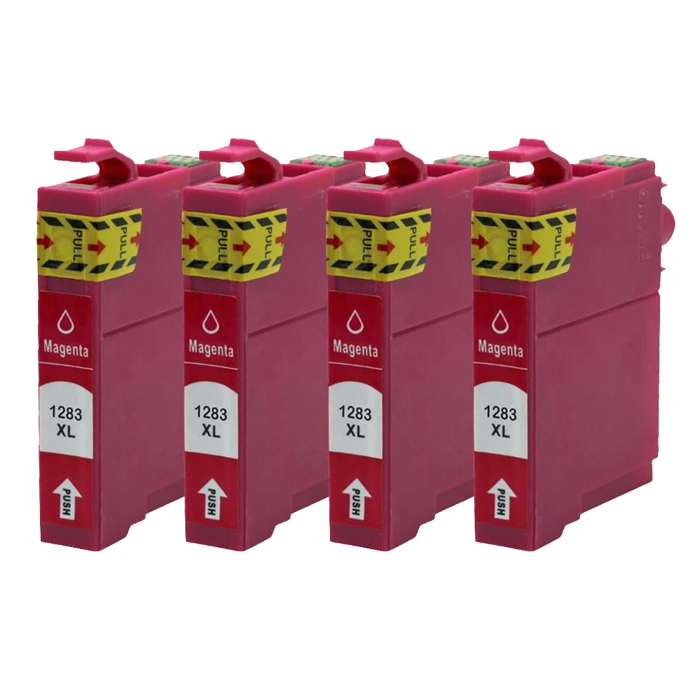 

4PK T1283 Magenta Ink Cartridges for Epson S22 SX125 SX130 SX420W SX425W SX430W SX435W SX438W SX440W SX445W BX305F BX305FW Plus