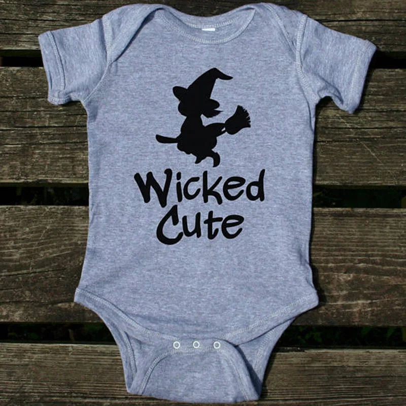 YSCULBUTOL плохая Милая ведьма детское боди Одежда для новорожденных девочек |