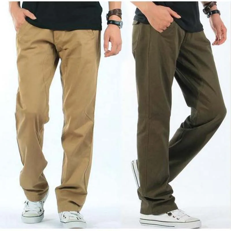 Брюки мужские повседневные свободные штаны в стиле хип-хоп с большим количеством