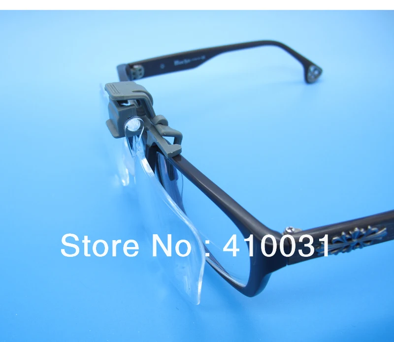 KIKAR Clip-and-Flip Optical Magnifying Lens 2x Power +4.00 Diopters Magnifier Loupe Toy Handsfree Eyeglass Fly Fishing Tying Eye |