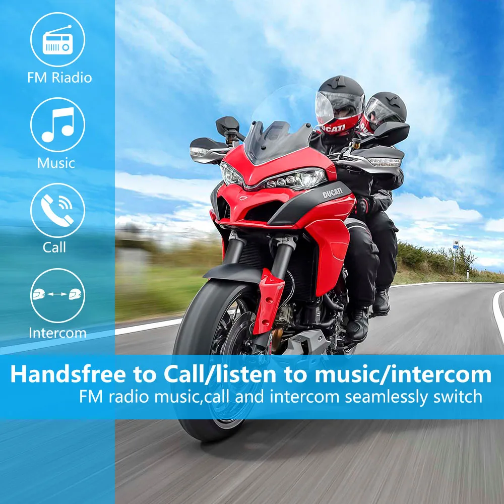 Fodsports 2 шт. FX8 шлем домофон мотоцикл Bluetooth гарнитура 8 Rider 1000 м мото Intercomunicador FM
