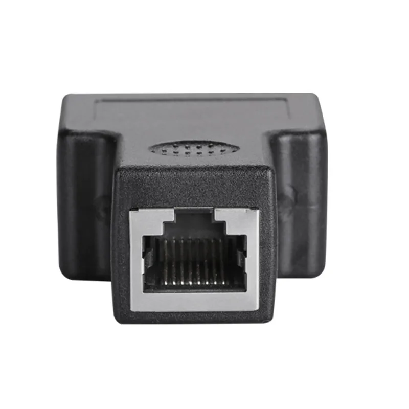 1 до 2 двойной женский порт CAT5/CAT 6 LAN Ethernet Sockt сетевые соединения сплиттер адаптер