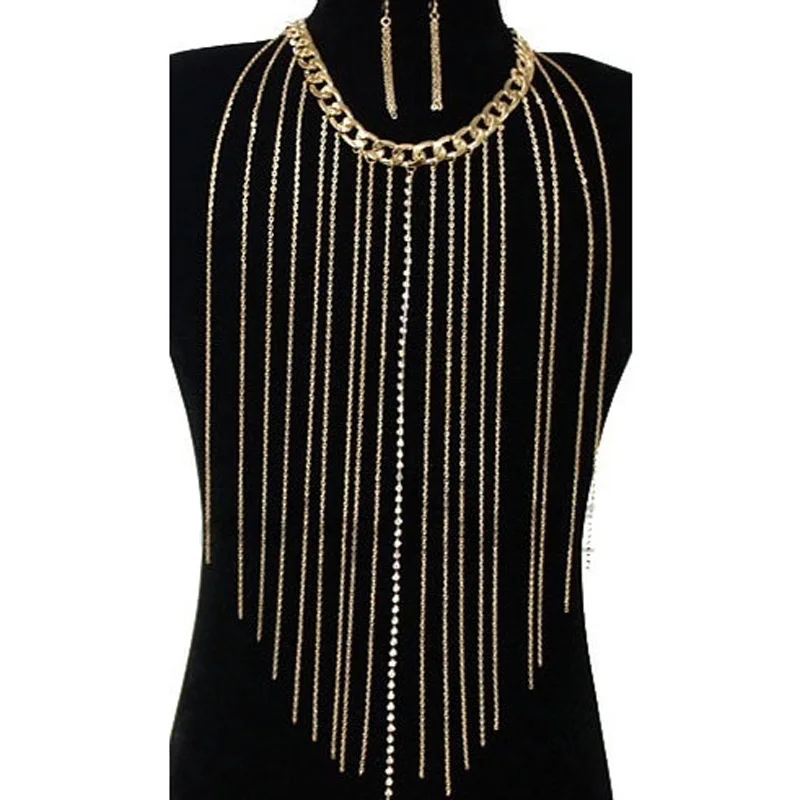 Лучшая цепочка для тела в стиле панк женское пляжное ожерелье живота сексуальная