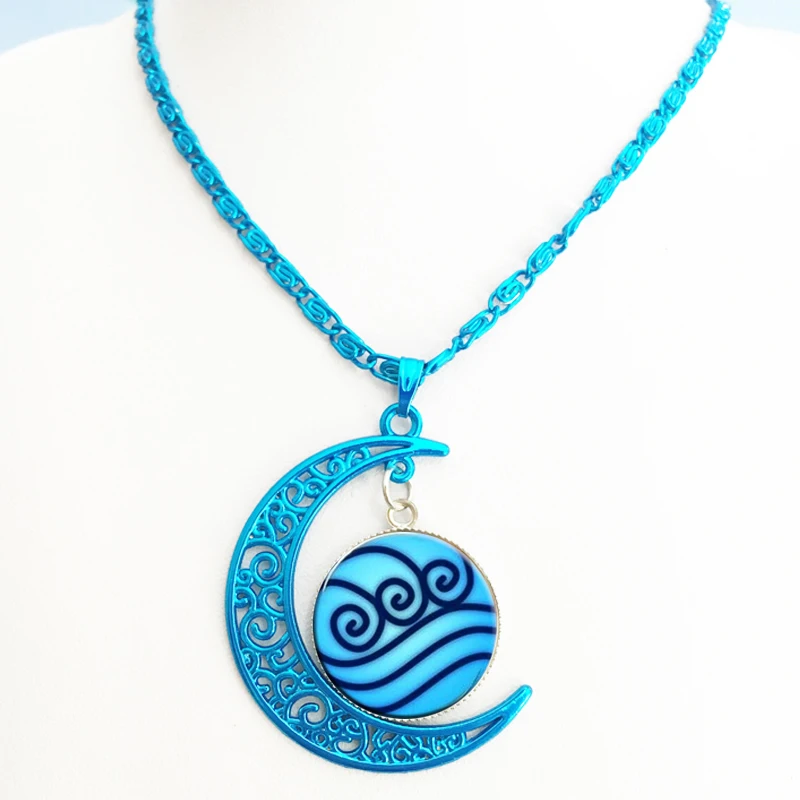 SUTEYI модные синие Цвет ожерелье с изображением Аватар Легенда Об Аанге массивное