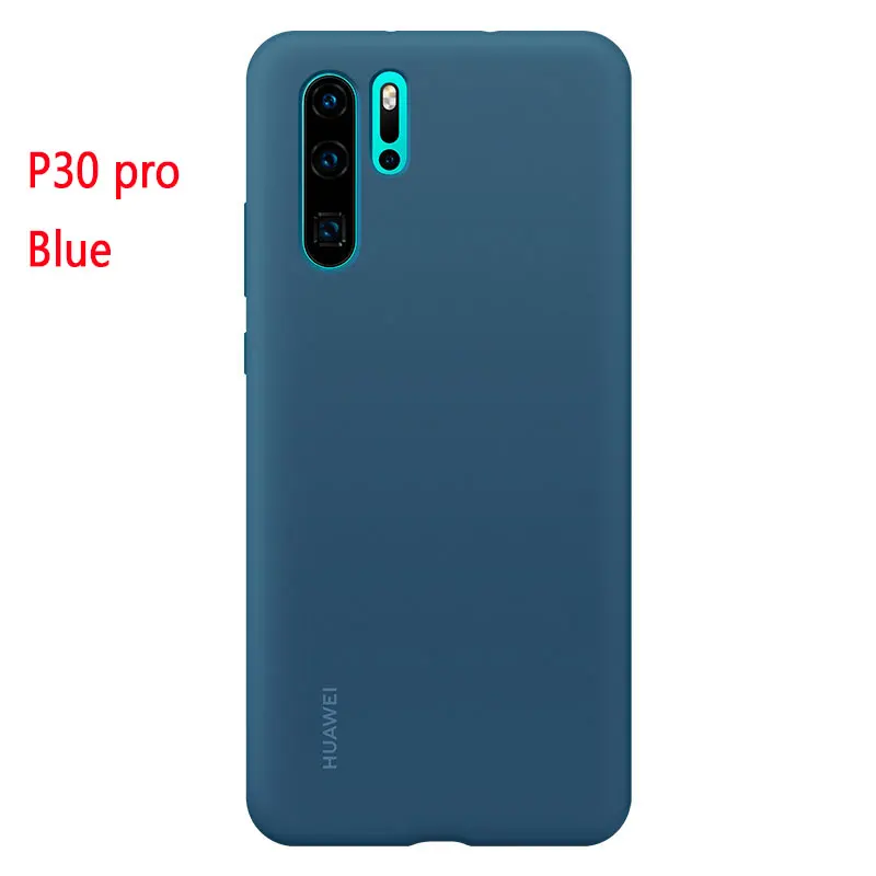 huawei P30 pro силиконовый чехол на заднюю панель 360 Симпатичные противоударный официальный p 30 Роскошные жидкий мягкий силиконовый P30 pro Чехол - Цвет: p30 pro blue