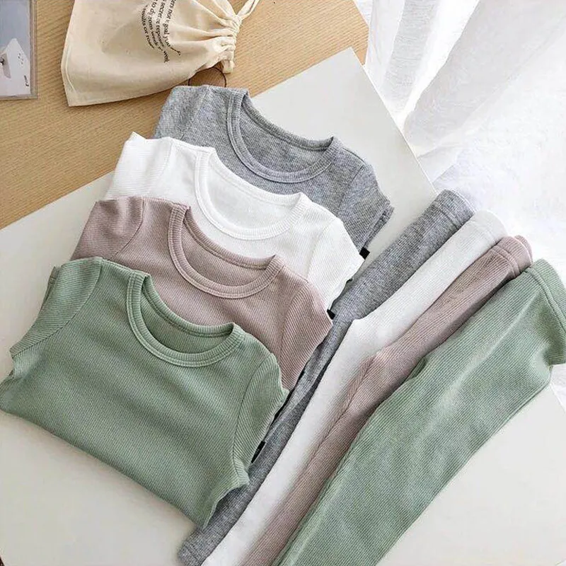 Пижама для маленьких девочек детская одежда мальчиков осенне зимний костюм