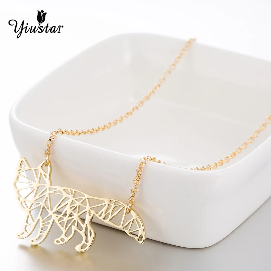 Женское Ожерелье yiustar из нержавеющей стали Длинное колье с подвеской в виде