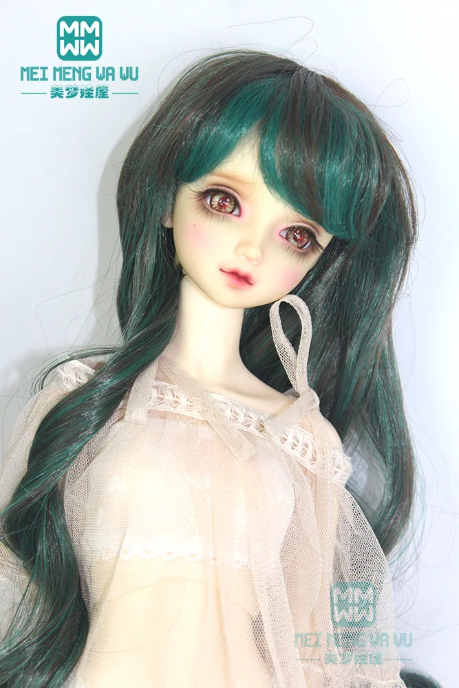 Парик для кукол 1/3 1/4 1/6 BJD/Аксессуары SD подходящие длинные куклы Wavey волосы черного