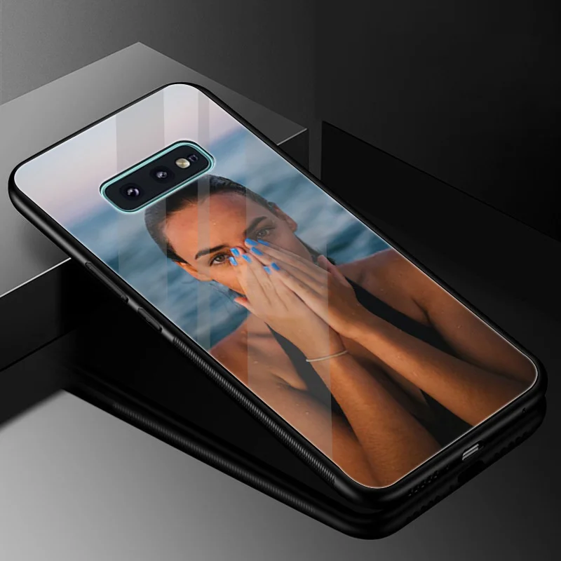 Desxz пикантные Красота закаленное Стекло чехол для samsung Galaxy S7 край S8 S9 плюс S10 Note 8 9
