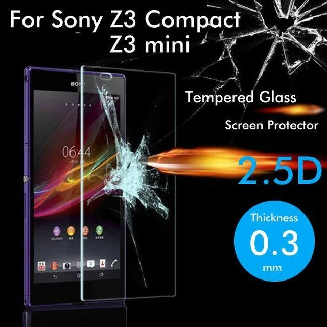 2.5D Закаленное стекло для Sony Xperia Z3 Compact защитная пленка Взрывозащищенная Защита