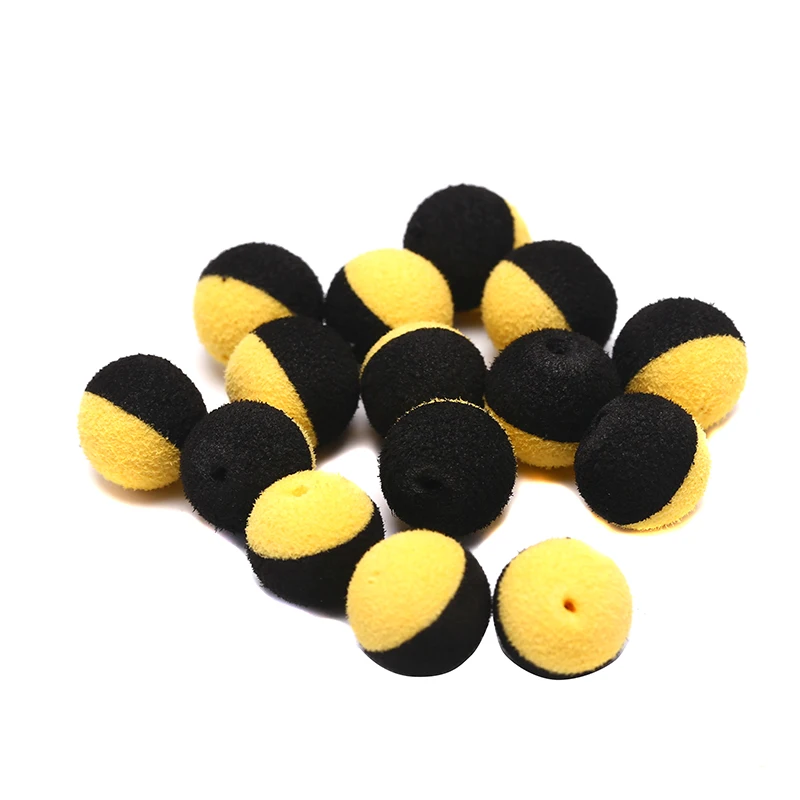 15 шт. приманка для ловли карпа Duo Foam Pop Up Boilies Ball имитация приманки для карпа волосы Zig Rig Фидер для рыбалки - Цвет: BY