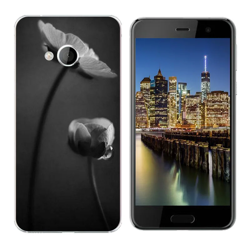 Phone Cases for HTC U Play Case Triangle Printing Back Cover Fundas Soft Silicone TPU Ultra Thin Covers Alpine |