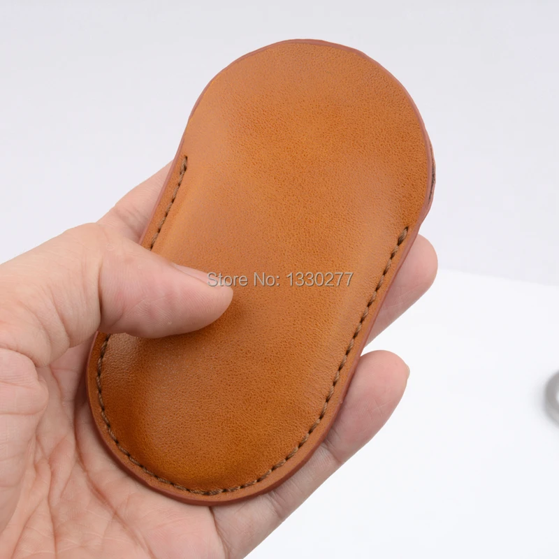 

Brown Synthetic Leather Cigar Cutter Case Cigar Cutter Pocket For Depth Cigar Aficionado