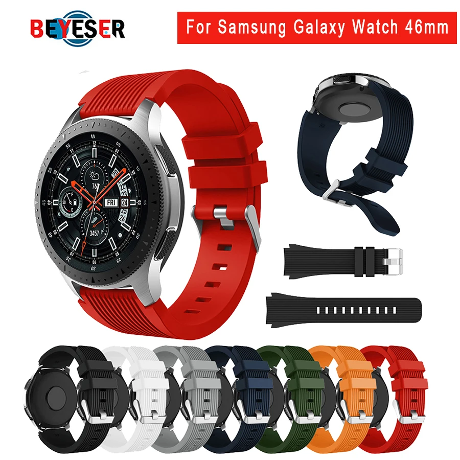 

Ремешок силиконовый для наручных часов, сменный Браслет для Samsung Galaxy Watch 3 45 мм 46 мм gear s3, Аксессуары для браслета, 22 мм