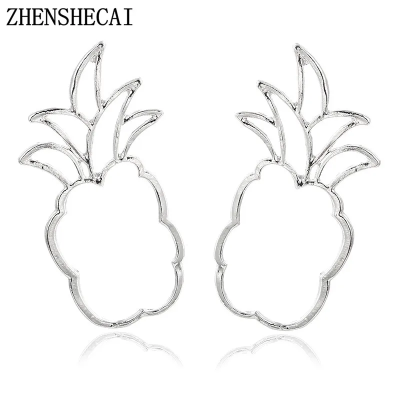 Новинка 2017 форма ананаса серьги со шпилькой для Для женщин моделькомплекты