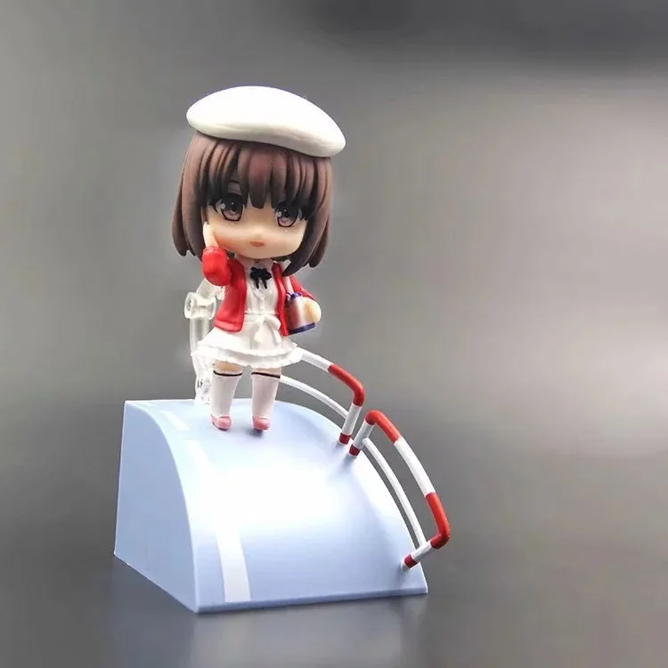 GSC Clay Q 819 аниме Saenai Heroine No Sodatekata Katou Megumi Стенд со шляпой изменение лица фигурка