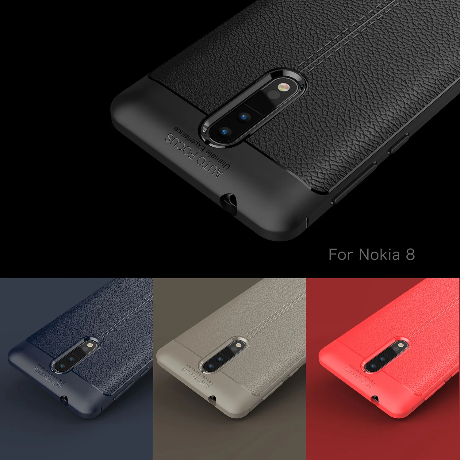 Чехол для Nokia 8 резиновый силиконовый чехол телефона защитный мягкий | Мобильные