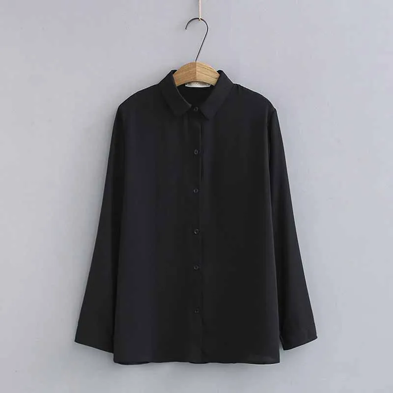 Женская шифоновая блузка с длинным рукавом однобортная Свободная цветочным