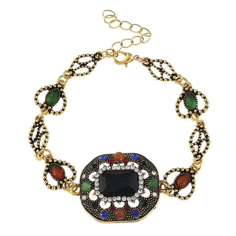 Cristal cuatro pulsera bragalete para las mujeres perlas con clero mano encanto exagerado calidad | Украшения и аксессуары