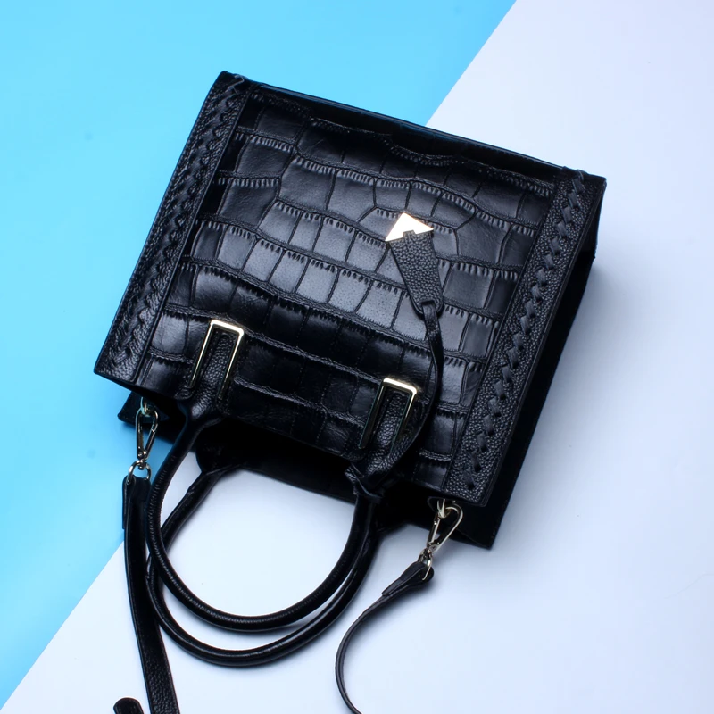 Сумка тоут из натуральной кожи крокодила 2017|bolsa feminina|designer handbagshandbag designer |