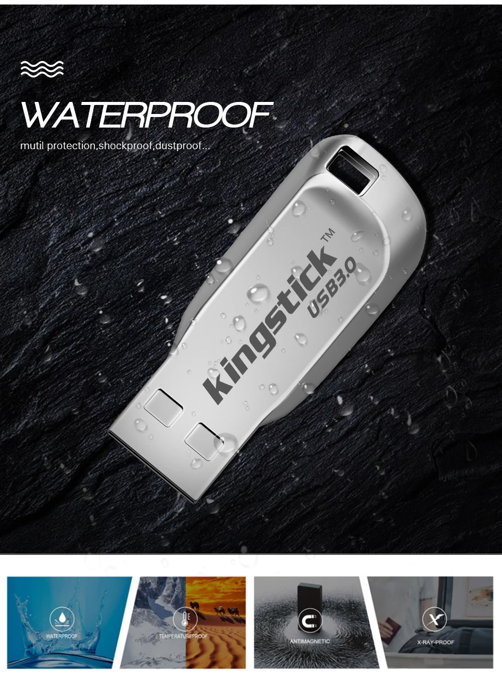 Kingstick, супер мини usb 3,0, флешка, 16 ГБ, 32 ГБ, 64 ГБ, 128 ГБ, металлический usb флеш-накопитель, флеш-карта памяти, usb флешка, флешка, u-диск