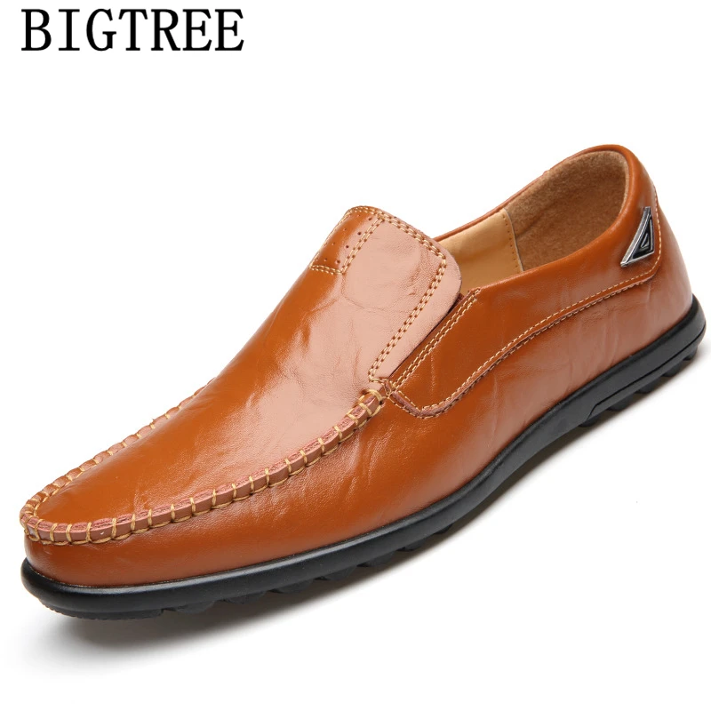 Mens Loafers Leather Designer Shoes Men High Quality Casual Driving Fashion Italian Euro Sapato Masculino Social Couro | Обувь