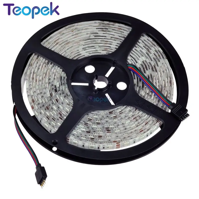 Светодиодная лента RGB 5050 SMD 5 м 10 гибкая Водонепроницаемая ИК с пультом
