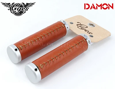 Honey Gyes G-1035L, коровья кожа, руль для шоссейного велосипеда, ретро 130 мм, руль для велосипеда - Цвет: Honey