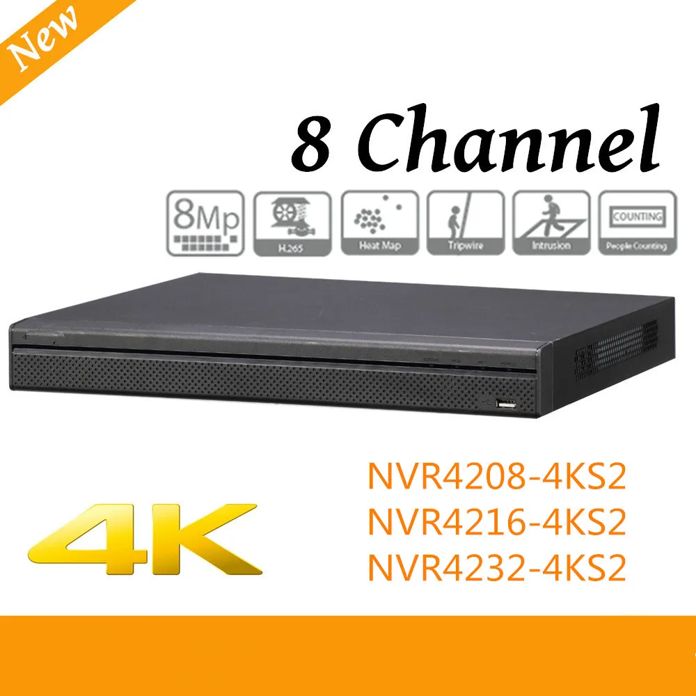 DH NVR4208 4KS2 NVR4216 NVR4232 8 канальный H.265 1080 P Поддержка 2 SATA III Порты и разъёмы до 6 ТБ