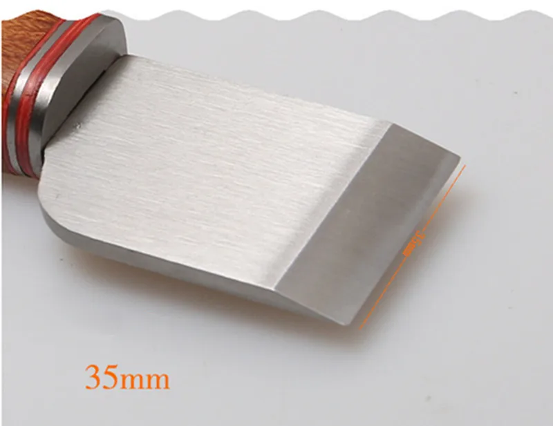 DONYAMY 1 шт. 3 мм толщиной 35 мм широким лезвием DIY Кожа ремесло резки Skiving нож стальной материал