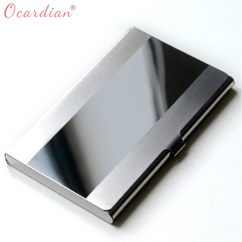 OCARDIAN Preferential 2018 Steel Silver Aluminium Holder Case Cover Business ID Name Credit Card Hot INS Drop | Багаж и сумки