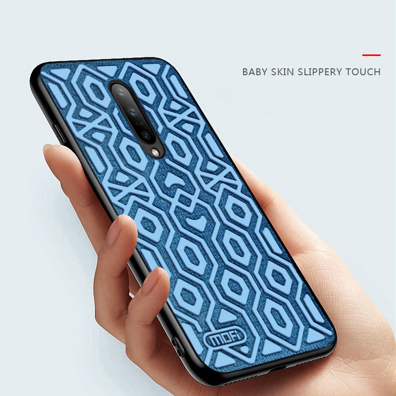 For Oneplus 7 case cover one plus protective silicone skid-proof cloth back Mofi 1+7 coque for oneplus pro capas |