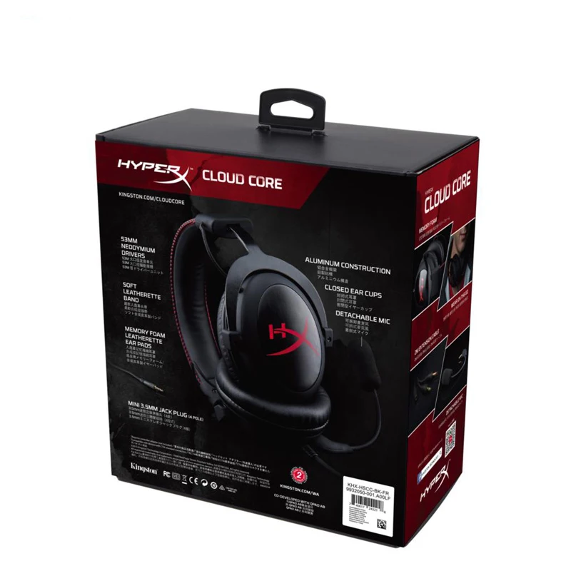 Kingston HyperX Облако Ядро Наушники с Микрофоном Hi-Fi Наушники Gaming Headset Для ПК PS4 Xbox One Mobile