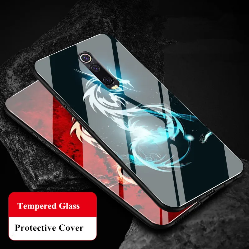 Xiaomi mi 9T закаленное стекло задняя крышка Жесткий 9H для Xiao mi Red mi K20 Pro защитный чехол Глянцевая Защита от царапин k20