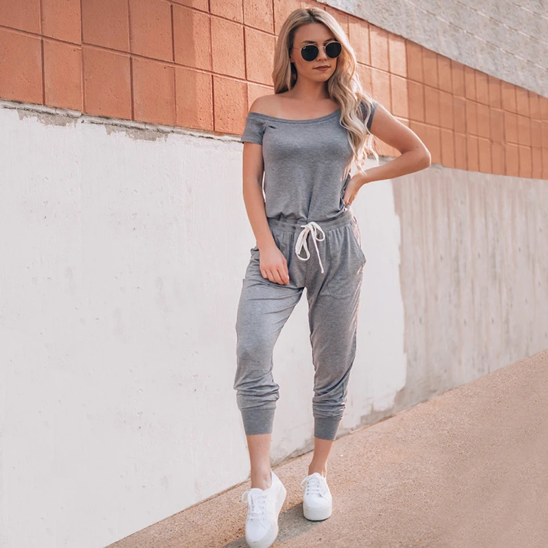 NORMOV комплект из двух предметов однотонные брюки кэжуал цветной спортивный