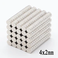 2000pcs disc d4x2mm strong power small neodymium super strong round neodymium magnet countersunk ndfeb rare earth magnets