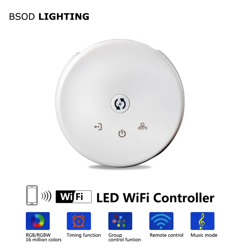 Светодиодный пульт управления UFO WiFi DC 12 24 V 2 4G RGB/RGBW для IOS и программное