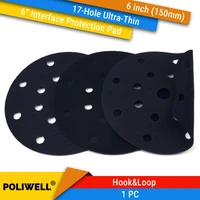 buffering pad 6 inch 150mm 17 hole ultra thin surface protection interface pad for sanding pads and hookloop sanding discs