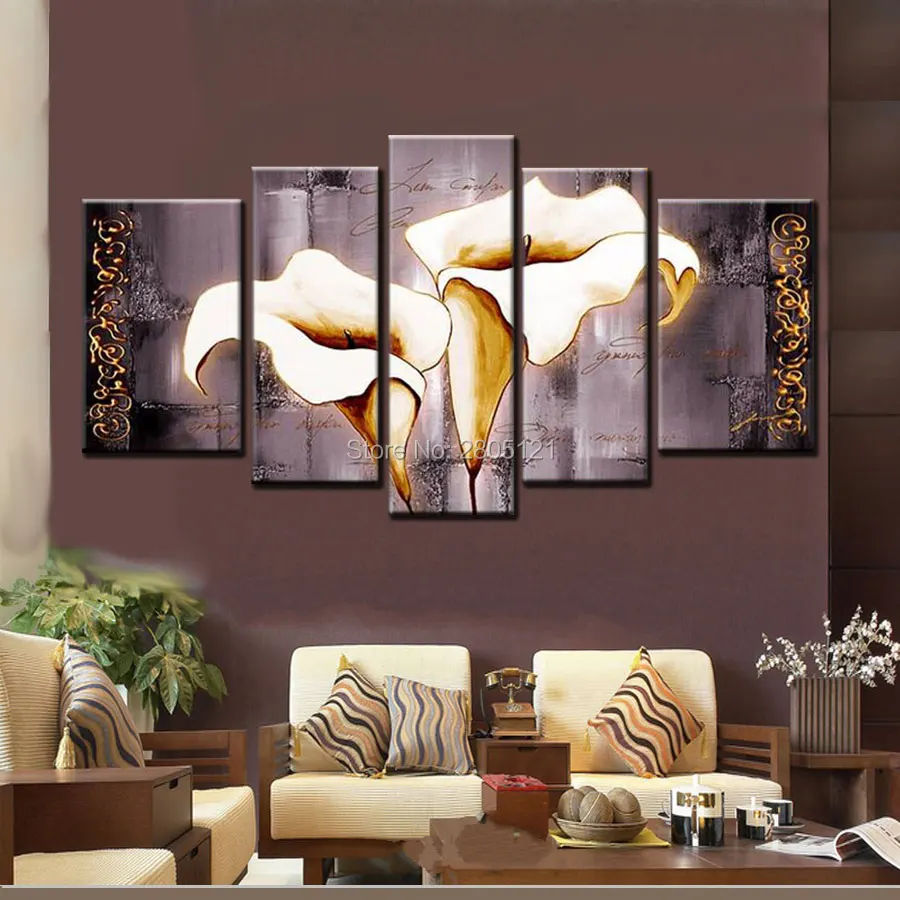 5 шт./комплект абстрактная Настенная картина цветы|art pictures|flower paintingwall art picture |