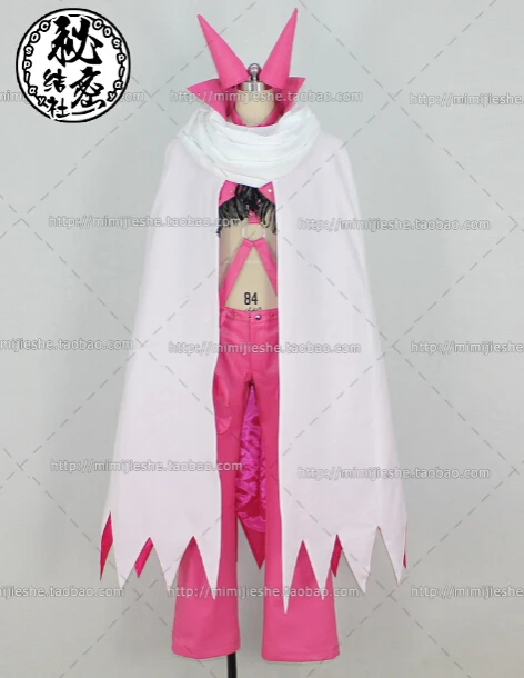 

2016 One Piece Cosplay Sadi Chan Dark Red Costume White Cape Tailor-Made
