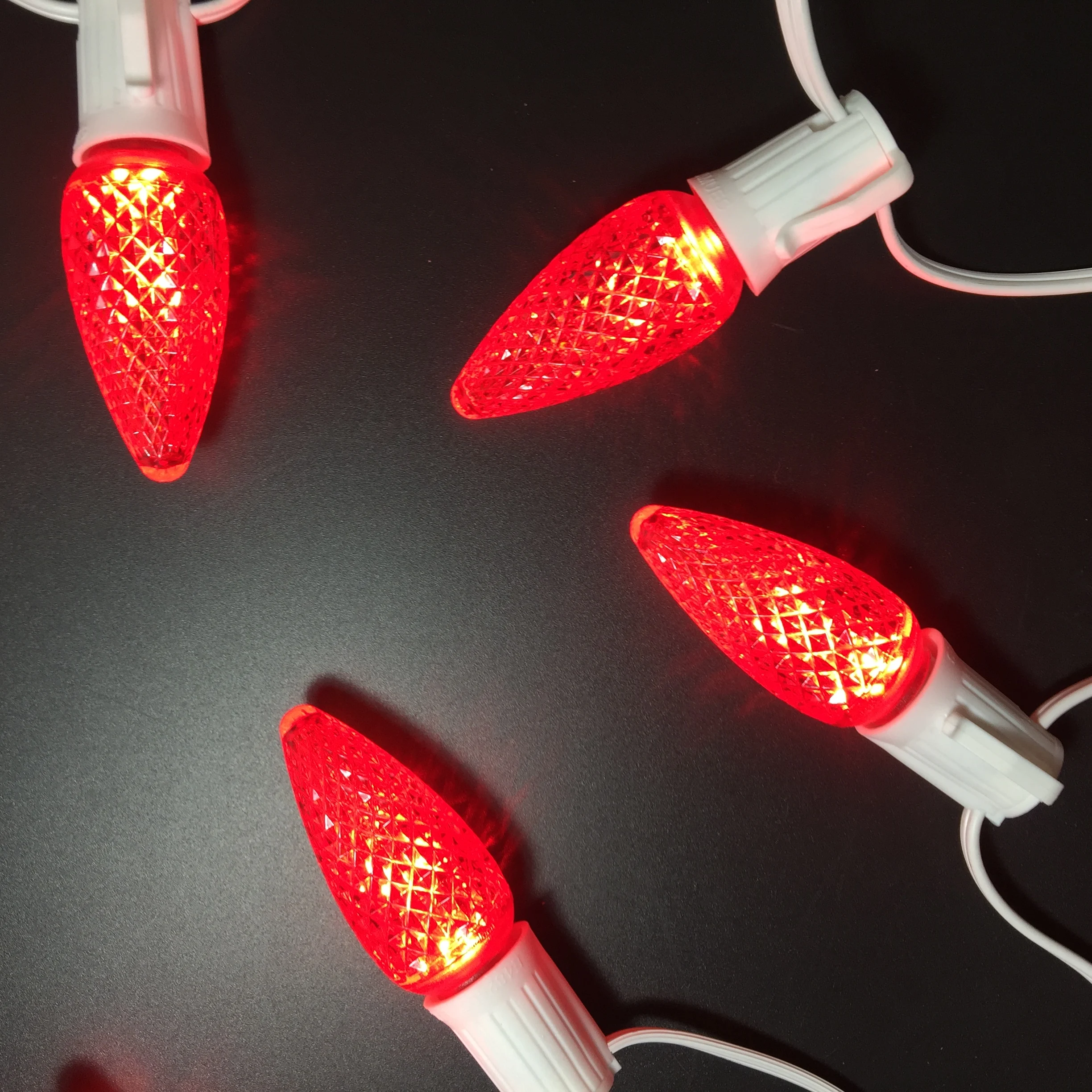 UL 25 шт C9 светодиодный Замена лампы 3 SMD СВЕТОДИОДНЫЙ s в каждом рождественские для