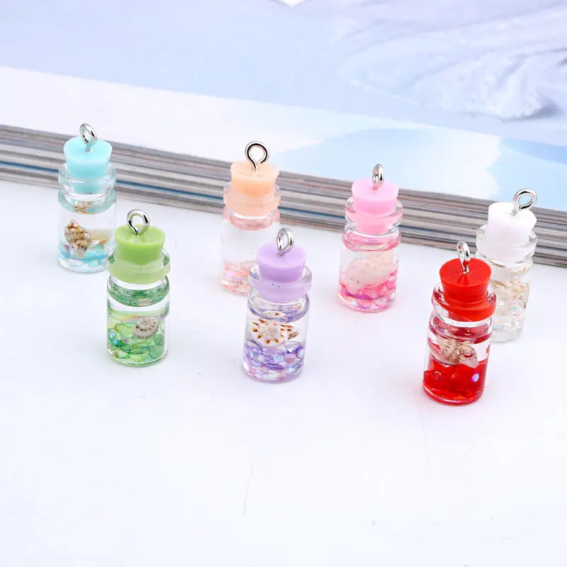 5 шт. милые Подвески в виде бутылки из смолы подвески сделай сам корейские женские