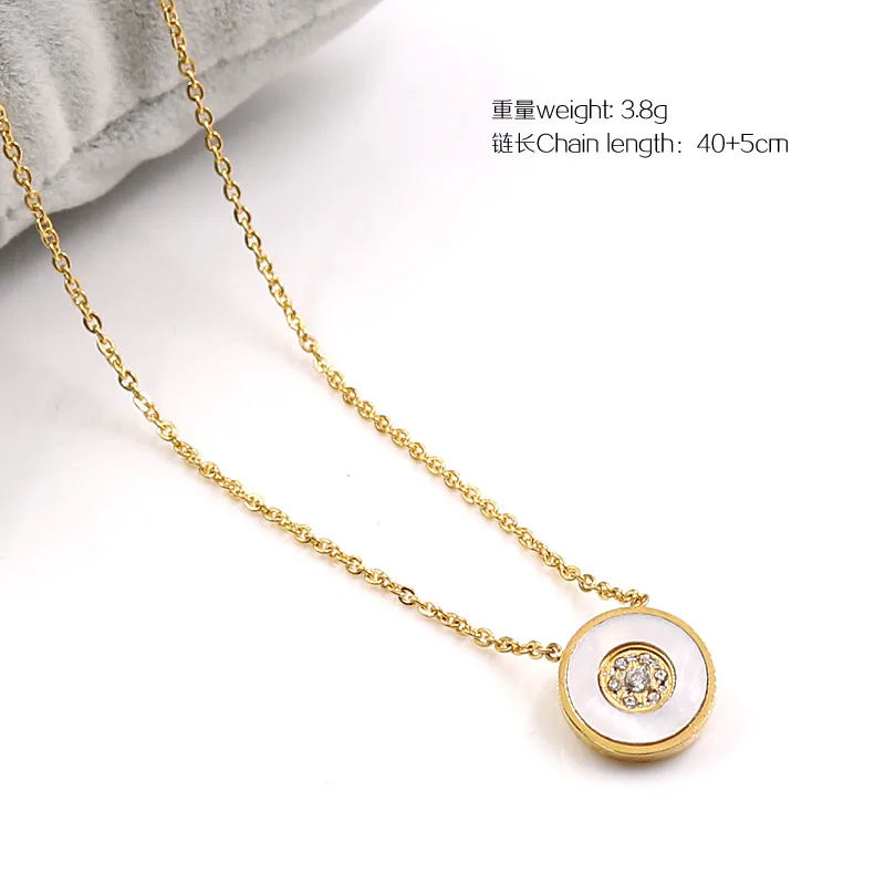 MSX простое новое ожерелье с подвеской двойной корпус круглое женское модный