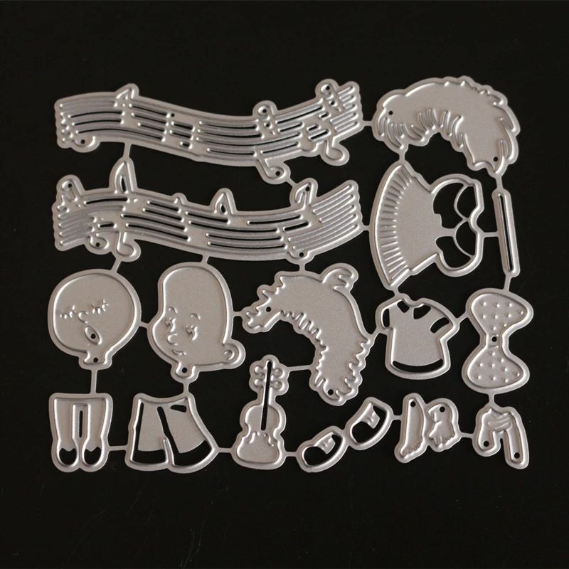 VCD35 мальчик девочка резки металла штампы для трафареты скрапбукинга карточки